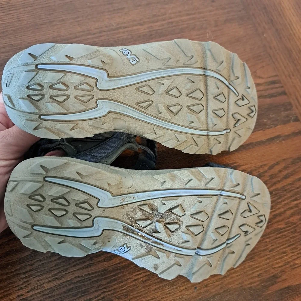 Teva Kids Hurricane XLT2 Sport Sandals Navy Blue Grey Adjustable Straps Size 2